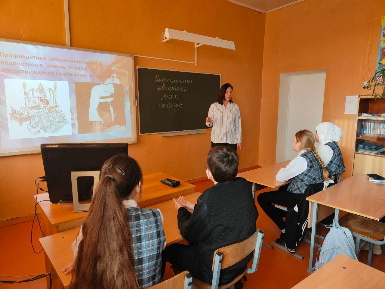 В школах района прошёл Единый день безопасности на тему «Профилактика заболеваний детей и подростков в зимний период».