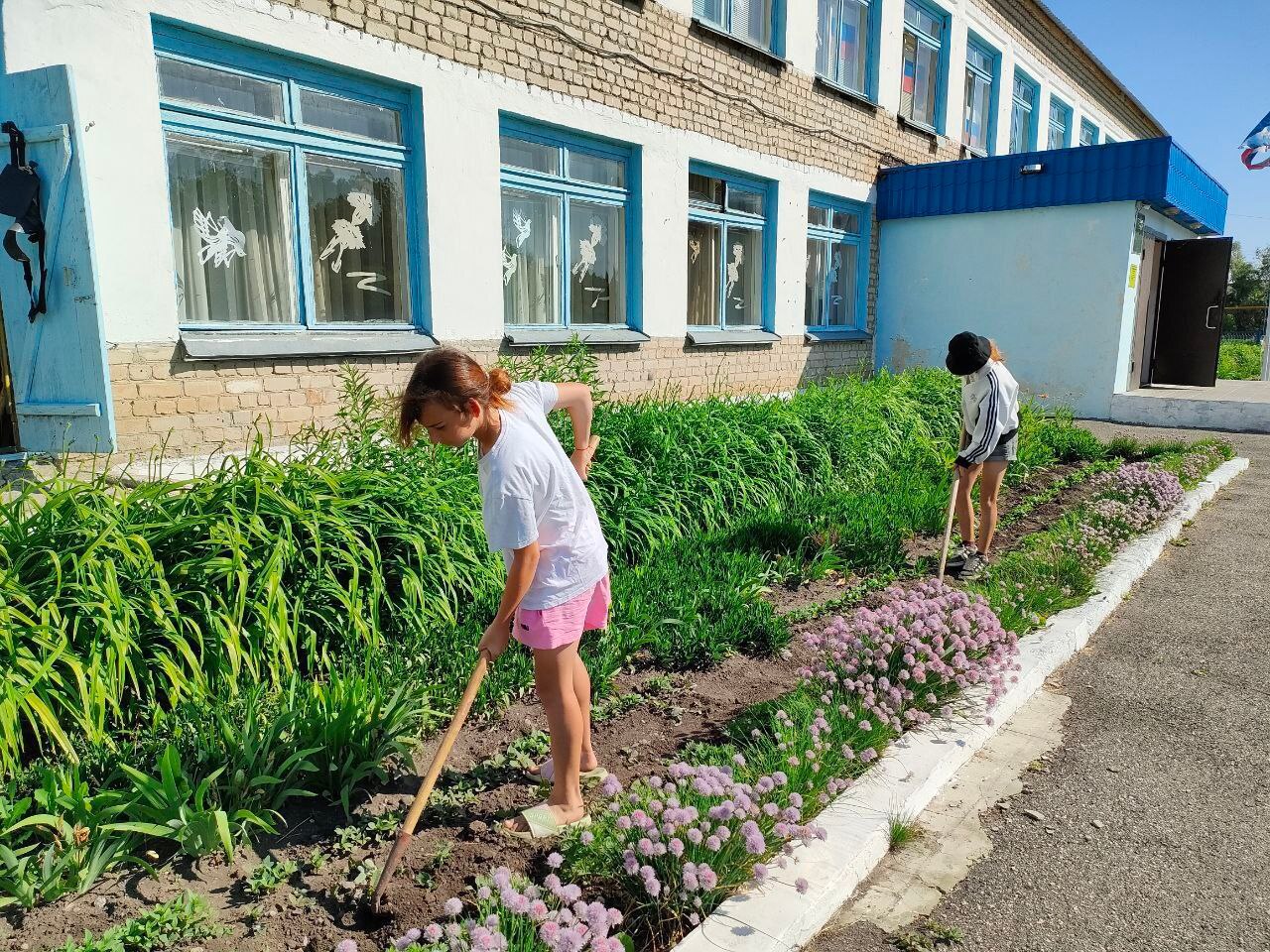 В школах Татищевского района началась летняя трудовая практика .